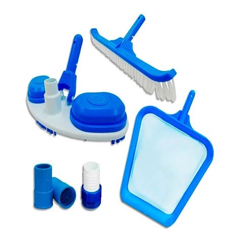 Kit Limpeza Piscina Aspirador Escova Peneira Slim Sodramar Para Piscina