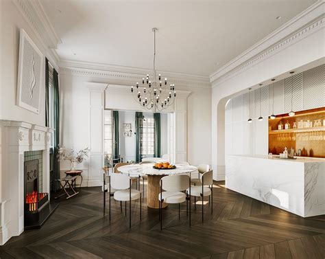 Ultra Modern Takes On Neoclassical Interior Inspiration Bold Kitchen