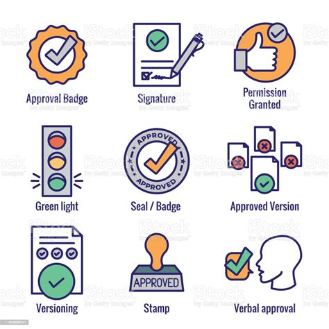 승인 및 서명 아이콘 세트 스탬프 및 버전 아이콘 0명에 대한 스톡 벡터 아트 및 기타 이미지 0명 Final Round