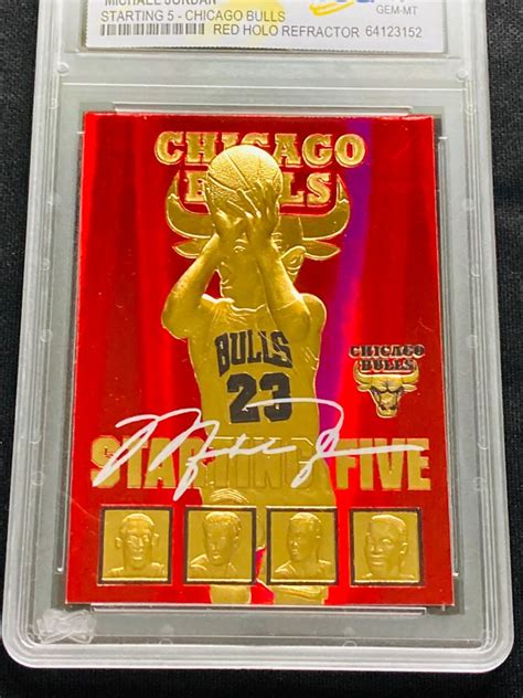 Skybox Nba Hoops Kt Gold Michael Jordan Red Holo