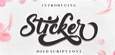 25 Best Sticker Fonts For Stand Out Designs