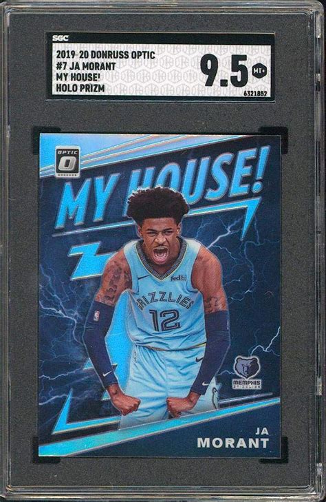 Amazon Ja Morant 2019 Donruss Optic 7 My House Holo Prizm Rookie