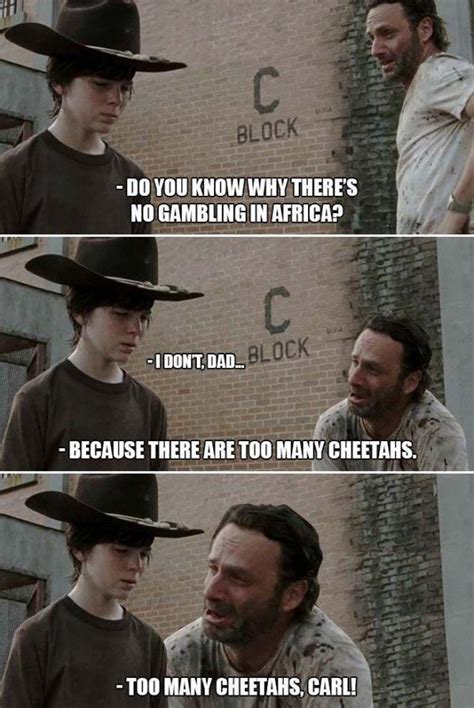 Walking Dead Meme Carl And Rick Dad Jokes