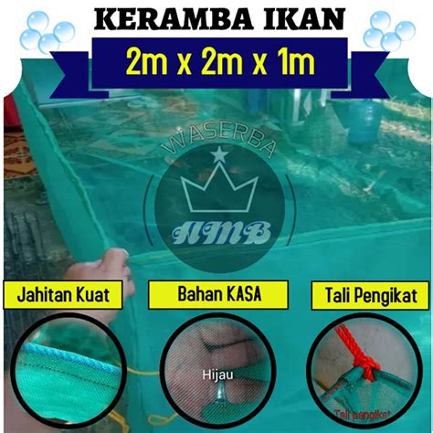 Jual Keramba Ikan Hapa Jaring Apung Ukuran M X M X M Shopee Indonesia