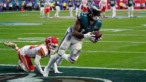 Eagles' A.J. Brown scores eerily similar touchdown to Super Bowl 'Madden' simulation in first ...