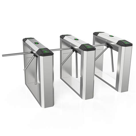 Drop Arm Barrier Gate Double Core Tripod Turnstile Dual Lane Pedestrian