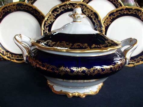 Weimar Katharina 20003 Cobalt Gilt C1948 49 Soup Tureen And Cover