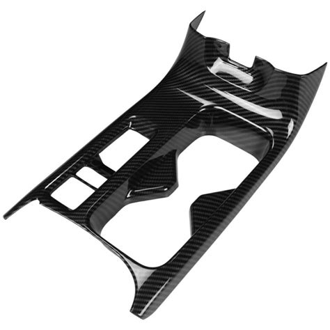 Car Carbon Fiber Center Console Water Cup Holder Cover Trim Stickers