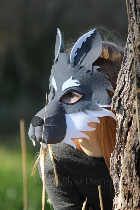 Wolf Mask PATTERN. Kids Felt Mask Sewing Pattern - Etsy Australia ...