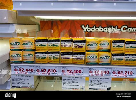 Tokyo Japan 7th Nov 2022 Kodak Film Prices At Yodobashi Camera The