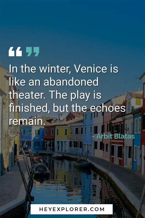 Venice Quotes That Tell You About The City Of Canals