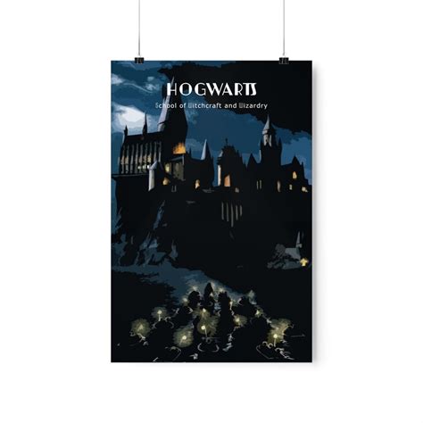 Hogwarts Poster Retro Harry Potter Poster Vintage Harry Etsy