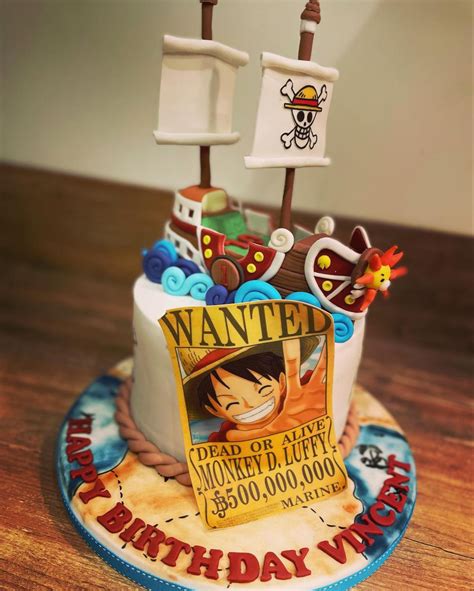 Gâteau one piece en 2024 Idée gateau Gâteau d anniversaire enfants