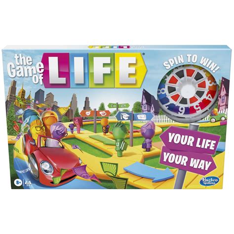 The Game of Life Game, Family Board Game, For Ages 8+, Pegs Come In 6 ...