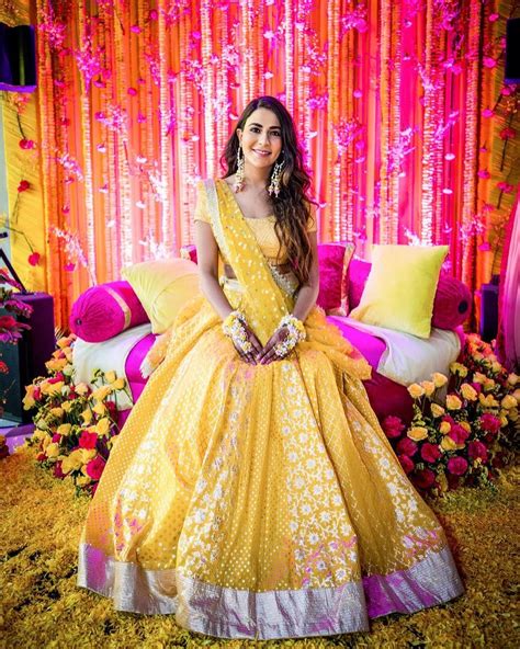 The Prettiest Yellow Lehengas We Spotted For You To Consider For Your