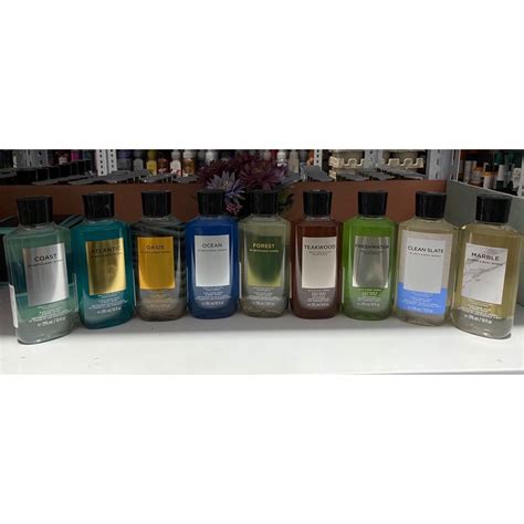 Jual BBW Bath Body Works Shower Gel In Hair Body Wash Ml FOR MEN Teakwood Marble