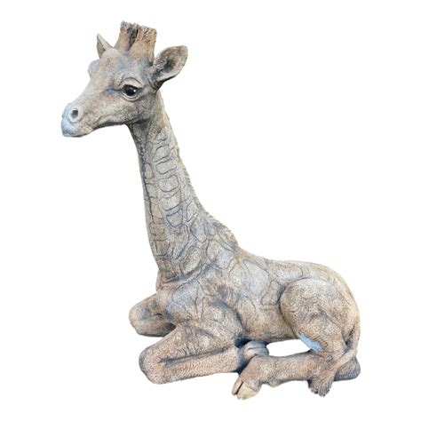 African Wildlife Concrete Giraffe Garden Statue Nice Me