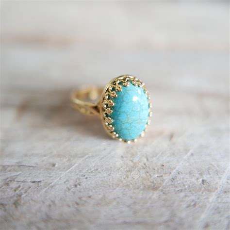 "Tiffany" Turquoise Sterling Silver Ring on Storenvy