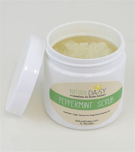 Gently Exfoliating All Natural Peppermint Scrub By Natural Daisy