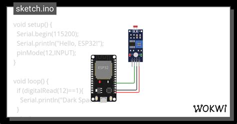 Photoresistor Sensor Wokwi Esp32 Stm32 Arduino Simulator