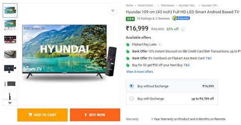 Dealbee Deals On Twitter Off Hyundai Cm Inch Full Hd