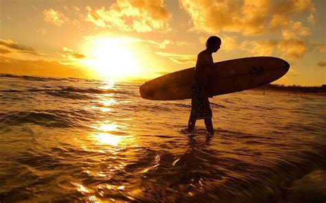 Sport Surfboard Horizon Over Water One Person Surfing Leisure Activity Beauty In Nature