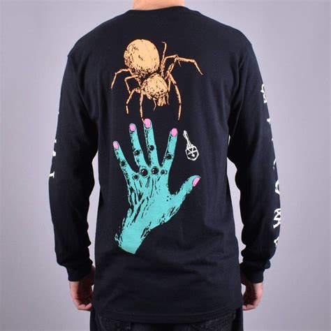 Welcome Skateboards Gateway Premium Long Sleeve Skate T Shirt Black Skate Clothing From