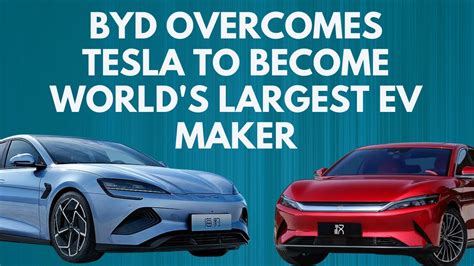 Byd Overcomes Tesla To Become Worlds Largest Ev Maker Youtube