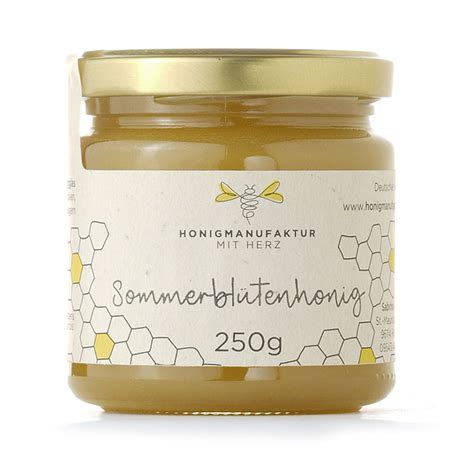 Sommerblütenhonig cremig 250 g Honigmanufaktur mit Herz Honig 250 g