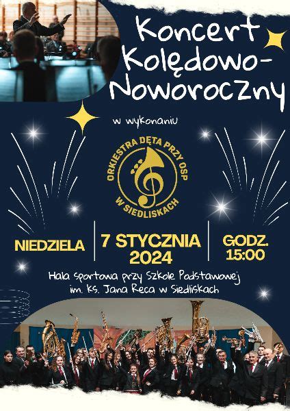 Koncert Kol Dowo Noworoczny Zaproszenie Bobowa