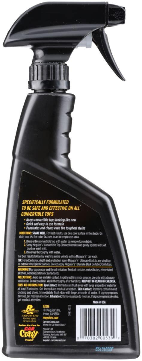 Meguiars G2016 Convertible Top Cleaner 16 Oz Spray