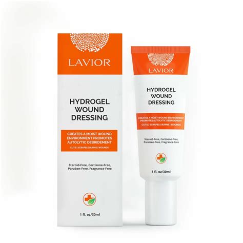 Hydrogel Wound Dressing For Cuts Burns And Skin Abrasions Lavior