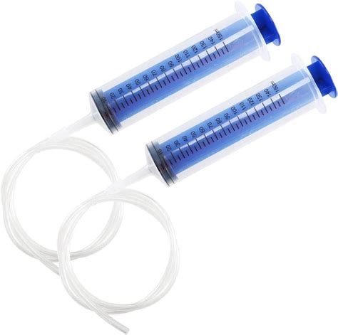 Nacaikj Pcs Plastic Syringe With Tube Ml Syringes Large Syringe