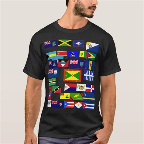 Caribbean Flag Tee SHirt | Zazzle