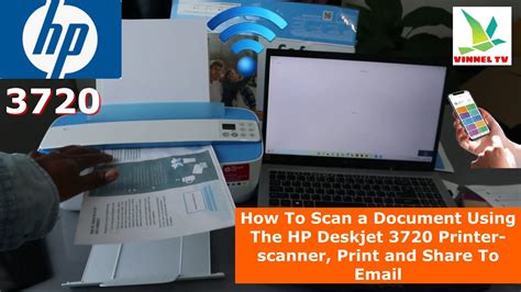 How To Scan A Document Using The HP Deskjet 3720 3755 Printer Scanner