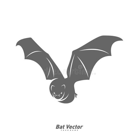 Bat Logo Vector Template Silhouette Of Bat Design Illustration Stock