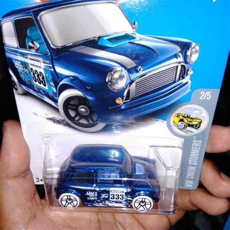 Jual Morris Mini Blue Biru Snow Salju Hw Hot Wheels Mr Bean Cooper Cars Di Seller Dadang