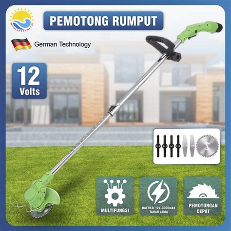 Jual Mesin Pemotong Rumput Volt Pemangkas Rumput Portable Cutter Kit