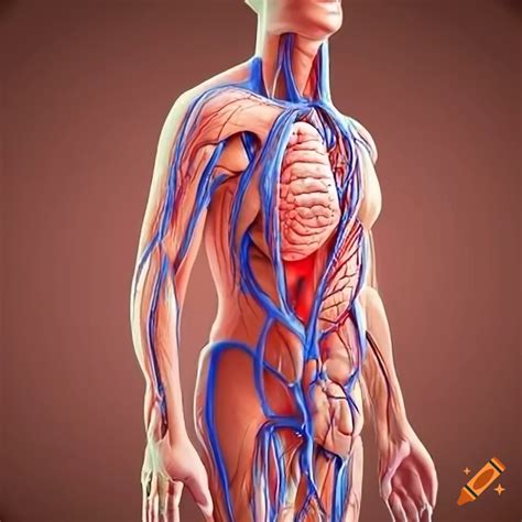 Detailed Diagram Of The Human Circulatory System On Craiyon