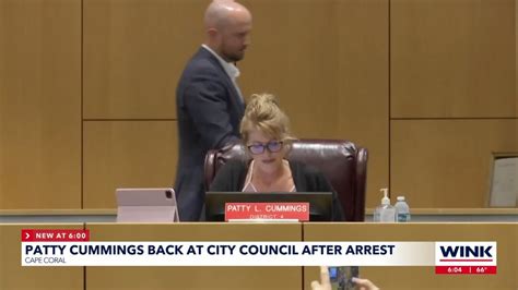 Patty Cummings Back At City Council After Arrest Youtube