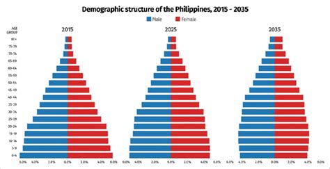 Demographic Structure Of The Philippines 2015 2035 Data Source 2010