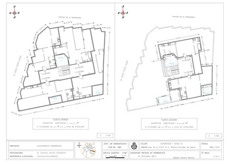 Planos Distribucion Superf Y Cotas Bgo Topografía And Geosistemas