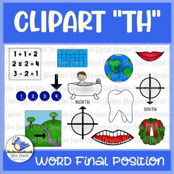 Articulation Clipart Word Final Voiceless Th Sound Tpt