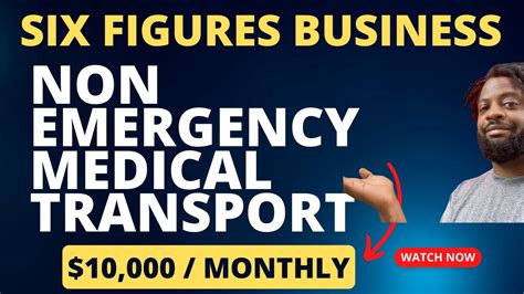 How To Start Making Six Figures As A Non Emergency Medical Transport