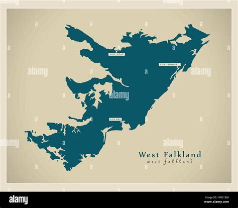 Map of port stanley Stock Vector Images - Alamy