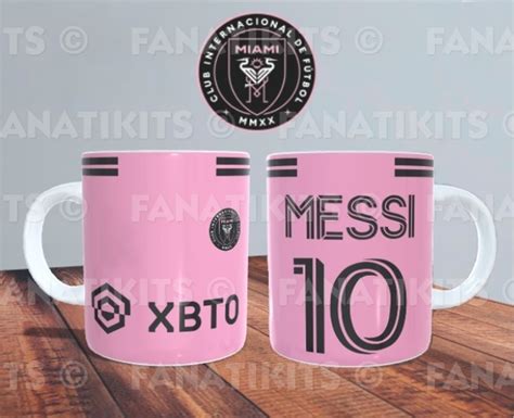 Plantillas Para Sublimar TAZAS CAMISETA MESSI INTER MIAMI 2023