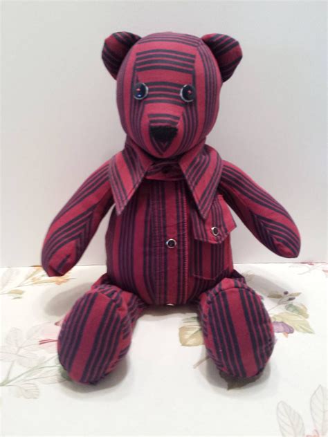 Handmade Memory Bear Keepsake Bear Teddy Bear From Shirts Or Fabric