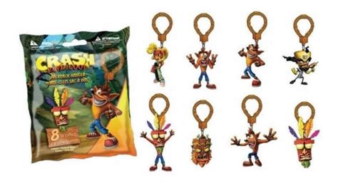 6 Llaveros Modelos Sorpresa Crash Bandicoot Original Envío Gratis