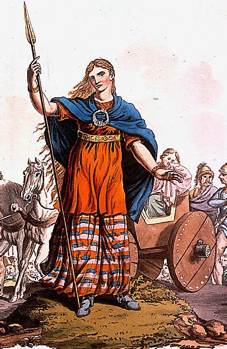 Boudica D Ad 60 Or 61 Queen Of The British Iceni Tribe Who Led An