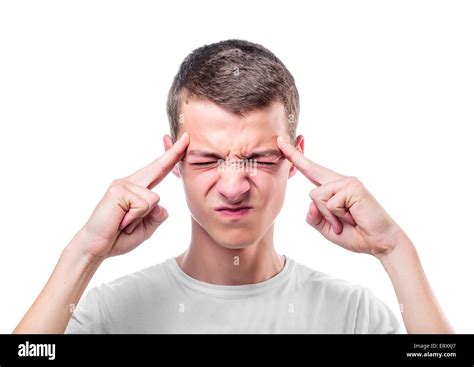 Young Thoughtful Man Stock Photo Alamy